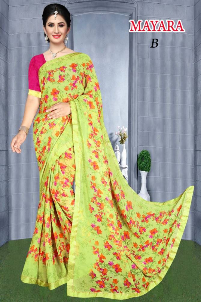 Mayara Daily Casual Wear Weightless With Digital Printed Saree Collection